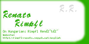 renato rimpfl business card